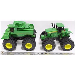 LOT OF 2 JOHN DEERE FARM MODELS  COMBINE / TRACTOR