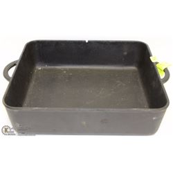 LARGE SQUARE CAST IRON PAN