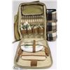 Image 1 : NEW PICNIC BACKPACK W/4 PLACE SETTING &