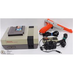 ORIGINAL NINTENDO SYSTEM WITH 1 CONTROLLER, 1 GUN