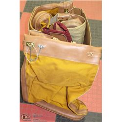 5 CANVAS ZIPPERED MAILBAGS 3 WITH LOCKS