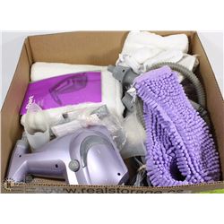 BOX W/SHARK PORTABLE STEAM POCKET