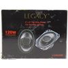 Image 1 : NEW LEGACY 4” X 6” 120 WATT TWO WAY STEREO CAR