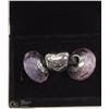 Image 1 : 3 AUTHENTIC PANDORA CHARMS WITH 2 FACETED MURANO