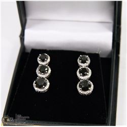 14KT WHITE GOLD LADIES BLACK AND WHITE DIAMOND