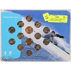 2010 VANCOUVER OLYMPIC COIN SET DOUBLE DOLLAR SET