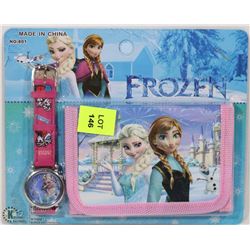 NEW DISNEY FROZEN WATCH AND WALLET COMBO