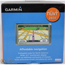 GARMIN NUVI 260W VEHICLE  GPS IN BOX