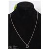 Image 1 : .925 STERLING SILVER CHAIN AND .925 HEART PENDANT