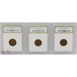 WHEAT CENT SET OF 3