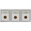 Image 1 : WHEAT CENT SET OF 3