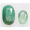Image 1 : #1-GENUINE OVAL EMERALD GEMSTONES