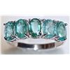 Image 2 : #12-10K WHITE GOLD EMERALD (2.50CT) RING