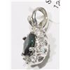 Image 2 : #17-14K WHITE GOLD SAPPHIRE (0.65CT) AND