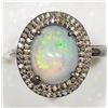 Image 1 : #18-STERLING SILVER MULTI-COLORED OPAL AND