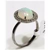 Image 2 : #18-STERLING SILVER MULTI-COLORED OPAL AND