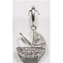 #21-STERLING SILVER 30 DIAMOND (0.30CT) BABY