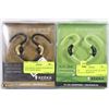 Image 1 : TWO PAIRS OF GREEN AND GOLD KEEKA SPORT HEADPHONES