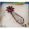 Image 1 : J FLEX STERLING RED RHINESTONE BROOCH