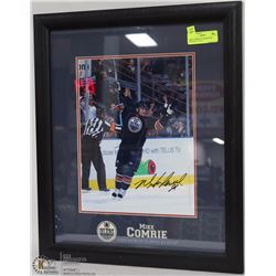 MIKE COMRIE AUTOGRAPHED PICTURE 23” X 19”