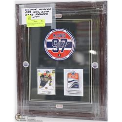 CONNOR MCDAVID PRE NHL 2014  CARD FRAMED