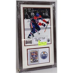 LEON DRAISAITL ROOKIE CARD FRAMED