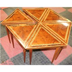 6PC ITALIAN INLAID PUZZLE TABLE SET , CAN BE USED