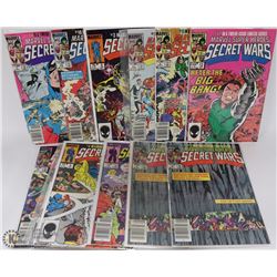 BOX OF "SECRET WARS" ESTATE COMICS FROM MARVEL