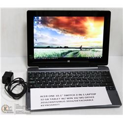 ACER ONE 10.1" SWITCH 2-IN-1 LAPTOP 32 GB TABLET