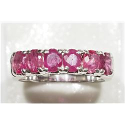 #31-STERLING SILVER RUBY (1.80CT) RING