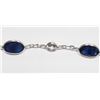Image 2 : #32-14K WHITE GOLD BLUE AND WHITE SAPPHIRES