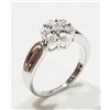 Image 2 : #37-STERLING SILVER 7 DIAMOND RING