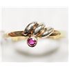 Image 1 : #43-14K YELLOW GOLD RUBY RING