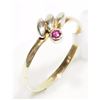 Image 2 : #43-14K YELLOW GOLD RUBY RING