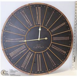 LARGE DECORATIVE 24” DIAMETER WALL CLOCK