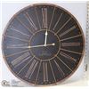 Image 1 : LARGE DECORATIVE 24” DIAMETER WALL CLOCK