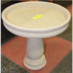 CONCRETE PAINTED 2 PIECE BIRDBATHS 15"x15"