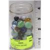 Image 1 : JAR OF ANTIQUE AND MID-CENTURY MARBLES