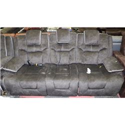 NEW DARK GREEN ELECTRIC RECLINING SOFA