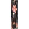 Image 1 : 3' TALL AFRICAN WOOD STATUE OF A WOMAN