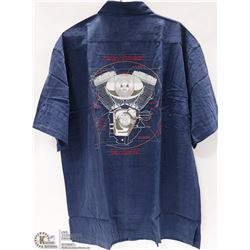 TOMMY BAHAMA 100% SILK EMBROIDERED SHIRT SIZE XL