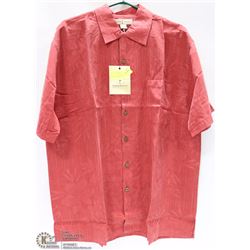TOMMY BAHAMA 100% SILK EMBOSSED SHIRT SIZE XL