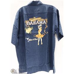 TOMMY BAHAMA 100% SILK EMBROIDERED SHIRT SIZE XL