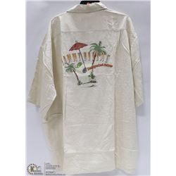 TOMMY BAHAMA 100% SILK EMBROIDERED SHIRT SIZE XXL