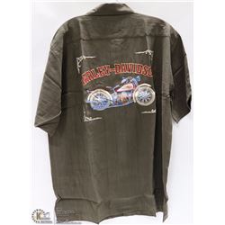 TOMMY BAHAMA 100% SILK EMBROIDERED SHIRT SIZE XL