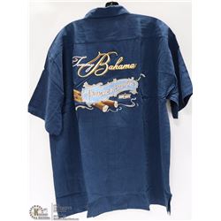 TOMMY BAHAMA 100% SILK EMBROIDERED SHIRT SIZE XL