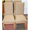 Image 1 : SET OF 4 FABRIC SIDECHAIRS