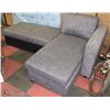 Image 1 : SMALL GREY FABRIC SECTIONAL