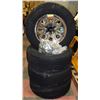 Image 1 : 4 TIRES WITH RIMS FIRESTONE TRANSFORCE AT LT