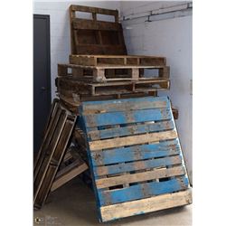 STACK OF WOOD PALLETS